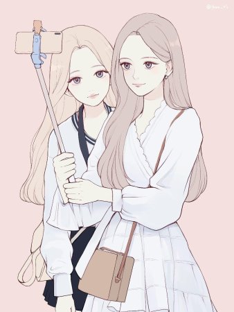 Две подруги арт