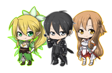 Чиби аниме Sao