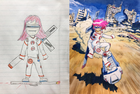 Перерисовка детских рисунков