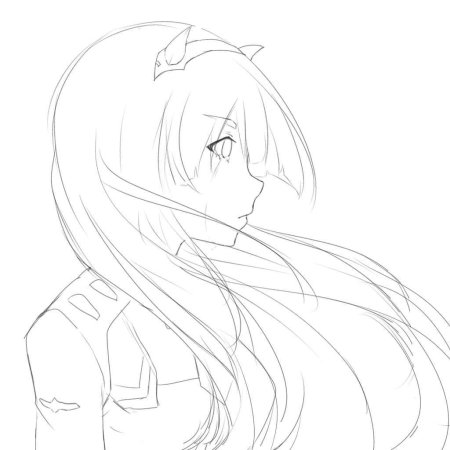 Рисунки для обводки аниме