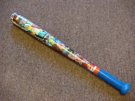 Бита с наклейками