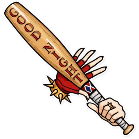 Бита Харли Квинн рисунок