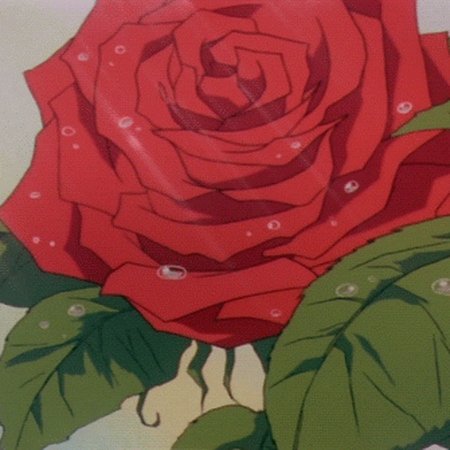 Роза в стиле аниме