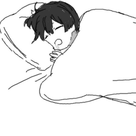 Anime boy Сонный