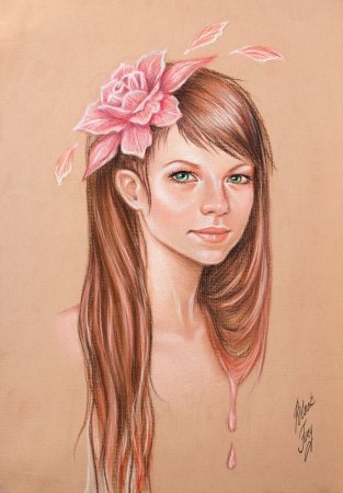 Портрет пастелью сухой