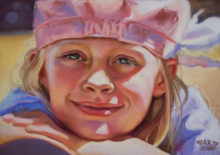 Портрет пастелью сухой