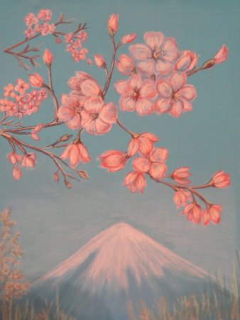 Глаз сухой пастелью