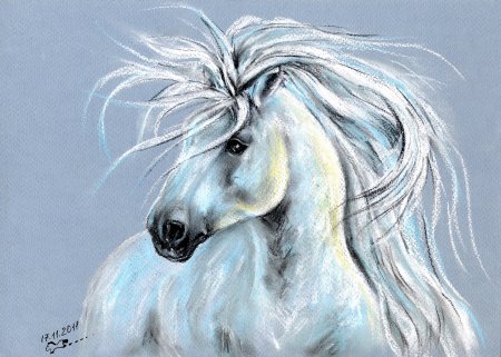 Закат восковыми мелками