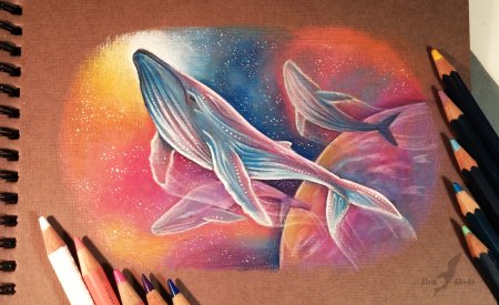 Поэтапное рисование животных пастелью