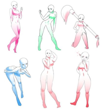 Анатомия референс позы