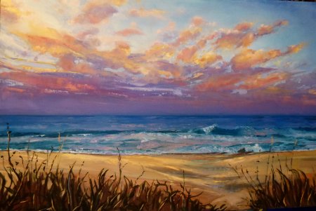 Правополушарная живопись море