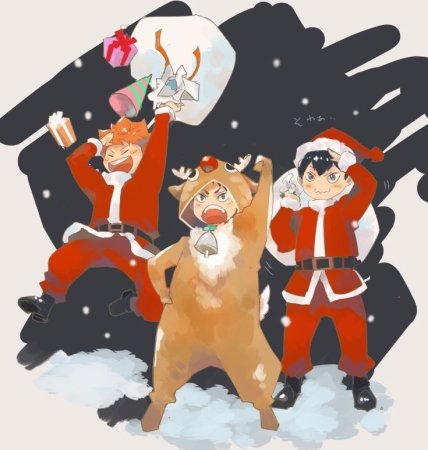 Волейбол аниме Рождество