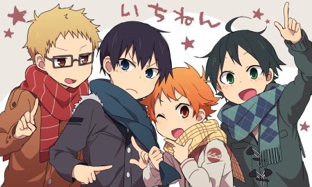 Аниме волейбол Чиби Карасуно