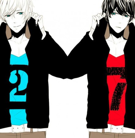 Два аниме парня друзья