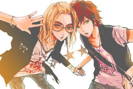 Лучшие друзья парень и девушка арт