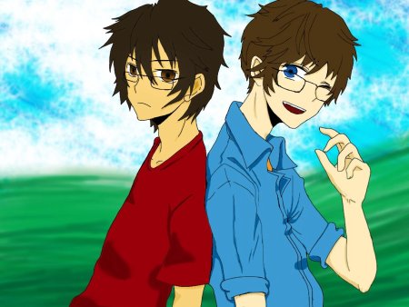 Аниме мальчики 2 друга