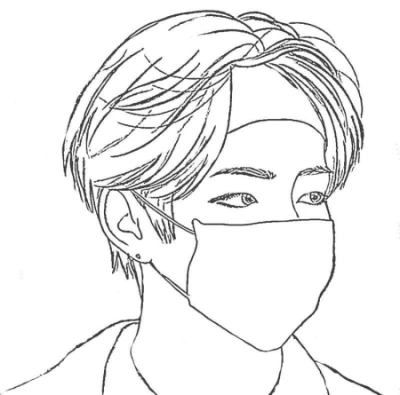 BTS раскраска