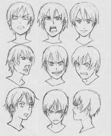 Аниме лица эмоции