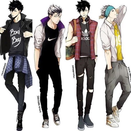 Одежда в стиле аниме мужская