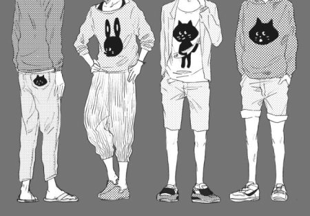 Скетчи одежды для парней