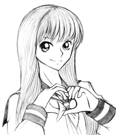 Аниме карандашом