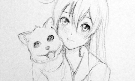 Аниеирисунки карандашом