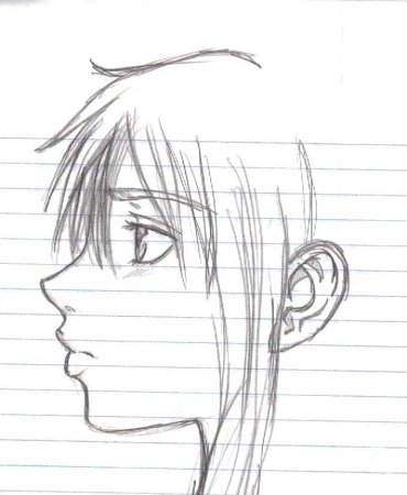 Профиль человека аниме