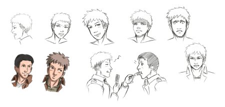 Аниме лицо мужское