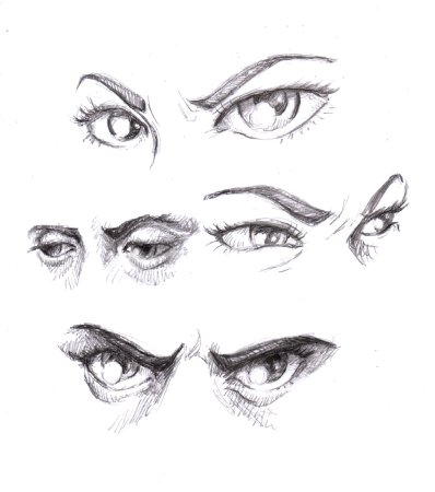 Глаза скетч