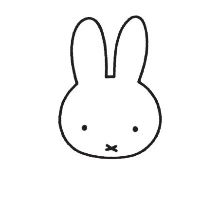 Морда зайца трафарет