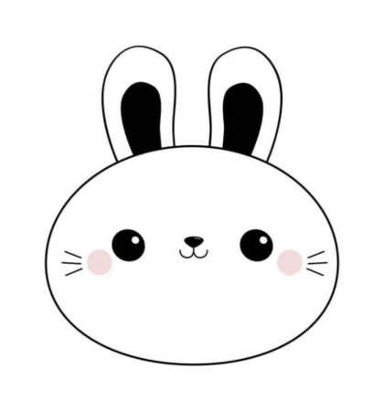 Раскраски милые зайчики