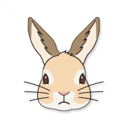 Морда зайца вектор