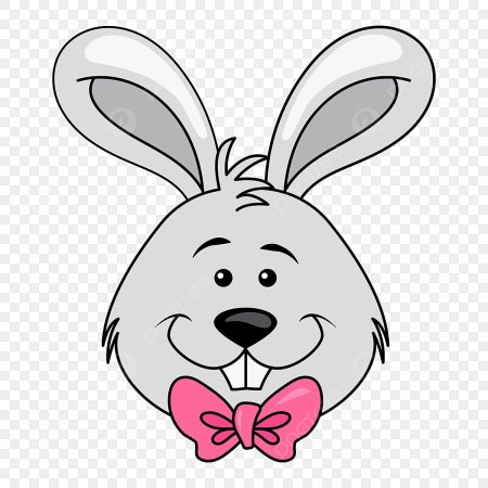 Мордочка кролика на новый год