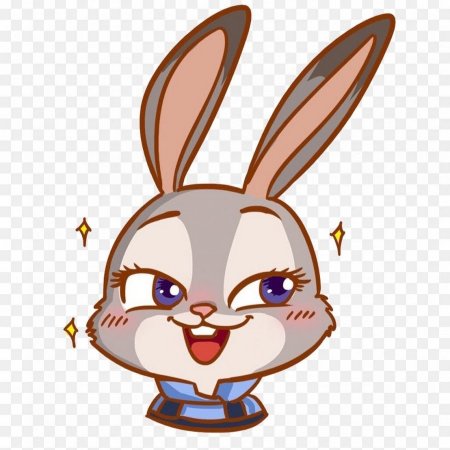 Заяц в мультяшном стиле