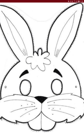 Трафареты масок животных