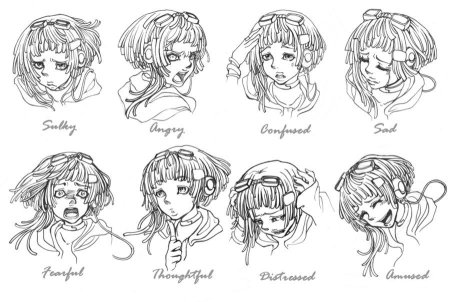 Позы для рисования голова