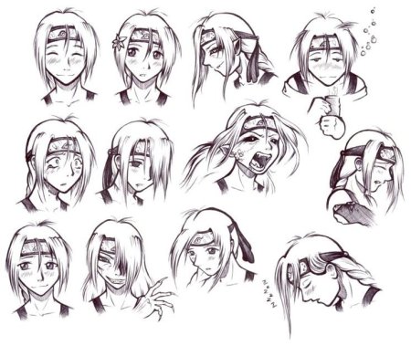 Эмоции из манги