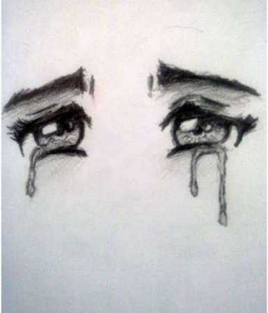 Грустные рисунки для начинающих