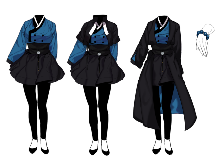 Геншин костюмы референс