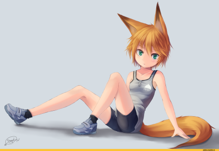 Лиса человек аниме