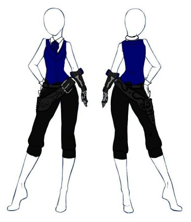 Костюмы для рисования девушек