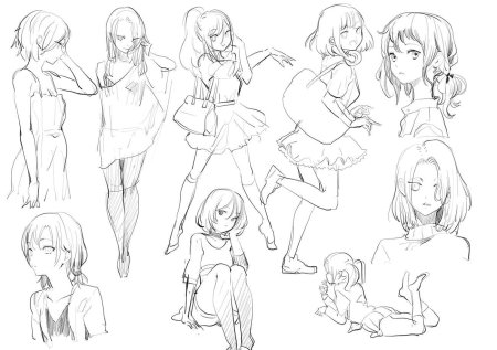 Милые позы для рисования