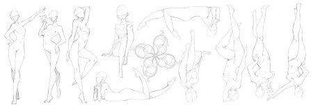 Аниме позы женские