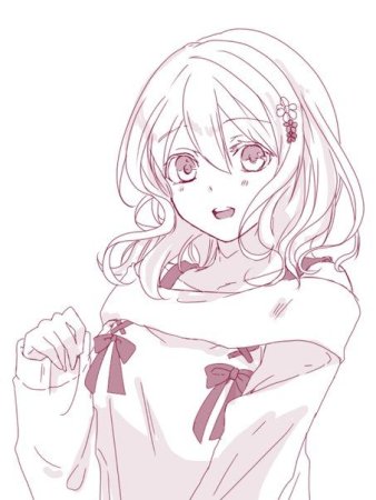 Рисунки аниме Юи Комори