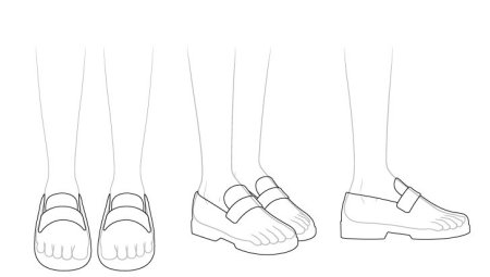 Обувь для рисования аниме