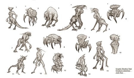 Позы для рисования монстров