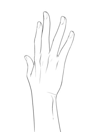 Рука нарисованная