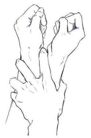 Сплетенные руки рисунок