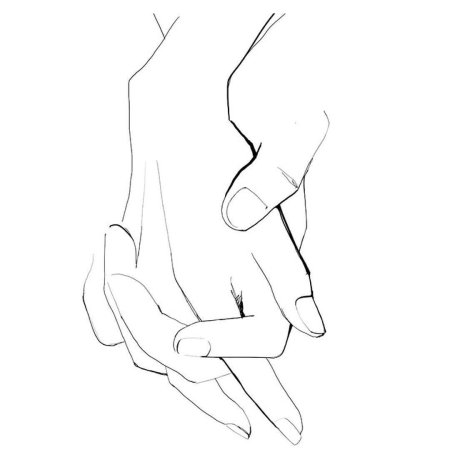 Рисунки для срисовки руки влюбленных