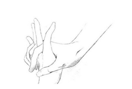 Набросок держащихся рук